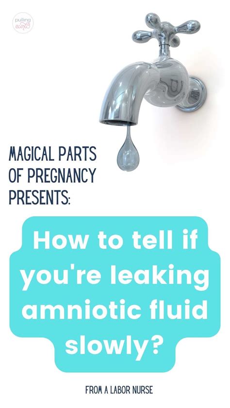 slow leak of amniotic fluid|Leaking Amniotic Fluid: Signs, Causes, and。